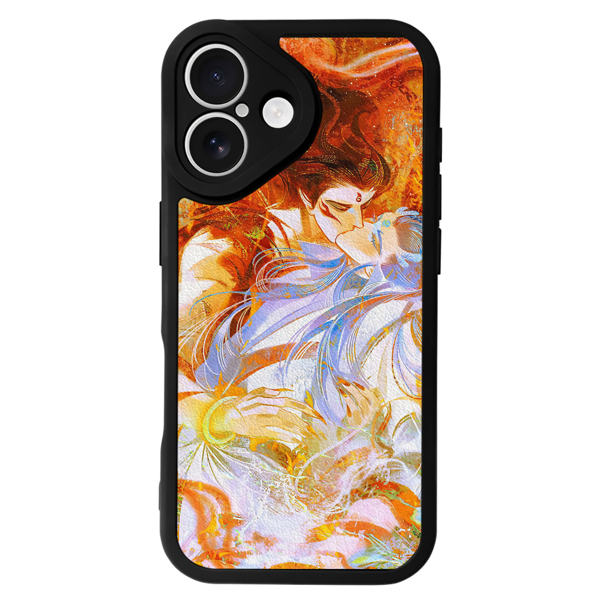 （画像用） Ne Zha 2 ナタ 魔童の大暴れ 【iPhone 16シリーズ対応】シリコンスマホケース（レザー調） 材質：シリコン